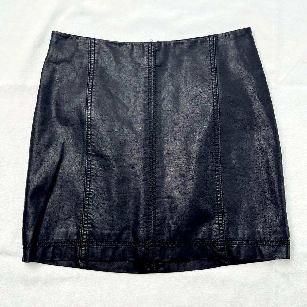 Free People Black Mini Skirt